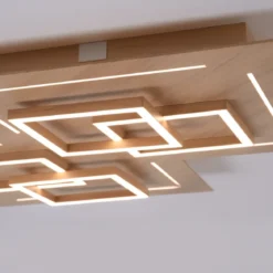 Paul Neuhaus 8181-79 Q-LINEA LED Deckenleuchte Holzdekor