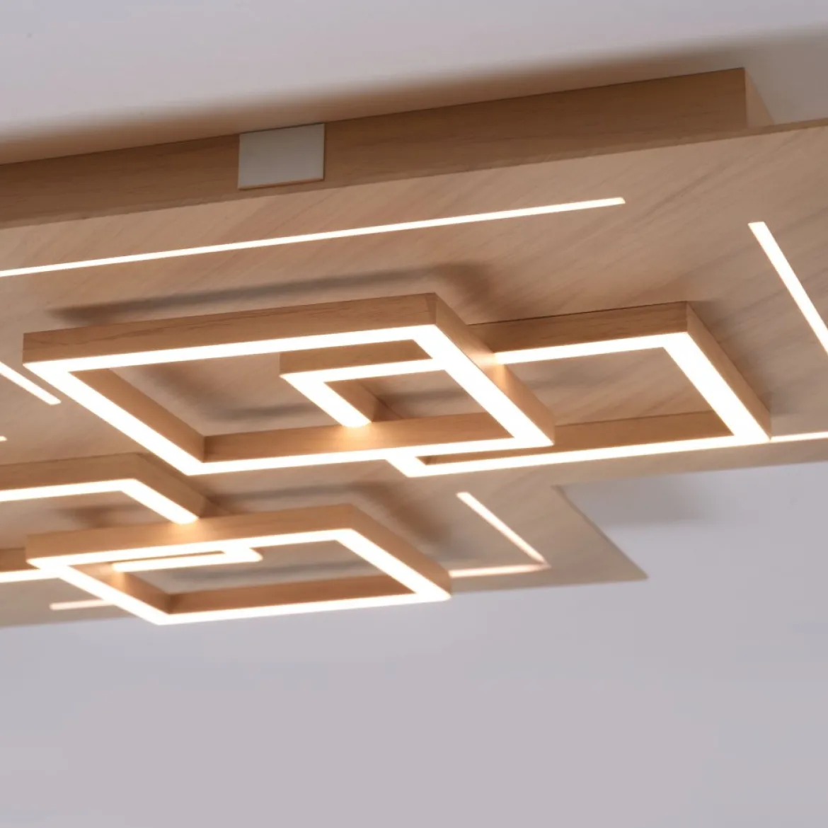 Paul Neuhaus 8181-79 Q-LINEA LED Deckenleuchte Holzdekor
