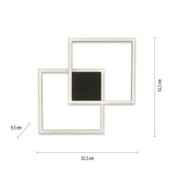 Paul Neuhaus 6144-18 Q-MARKO LED Deckenleuchte quadratisch Schwarz RGBW