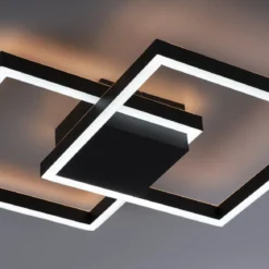 Paul Neuhaus 6144-18 Q-MARKO LED Deckenleuchte quadratisch Schwarz RGBW