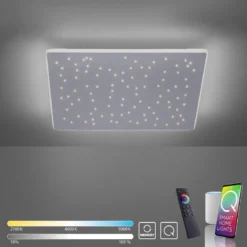 Paul Neuhaus 8039-95 Q-NIGHTSKY Deckenleuchte aluminium quadratisch