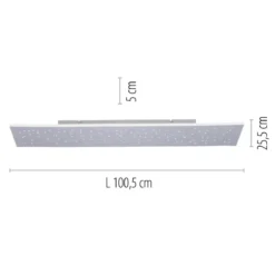 Paul Neuhaus 8038-95 Q-NIGHTSKY Deckenleuchte aluminium rechteckig
