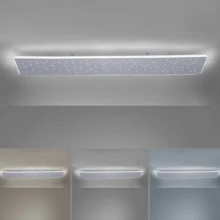 Paul Neuhaus 8038-95 Q-NIGHTSKY Deckenleuchte aluminium rechteckig