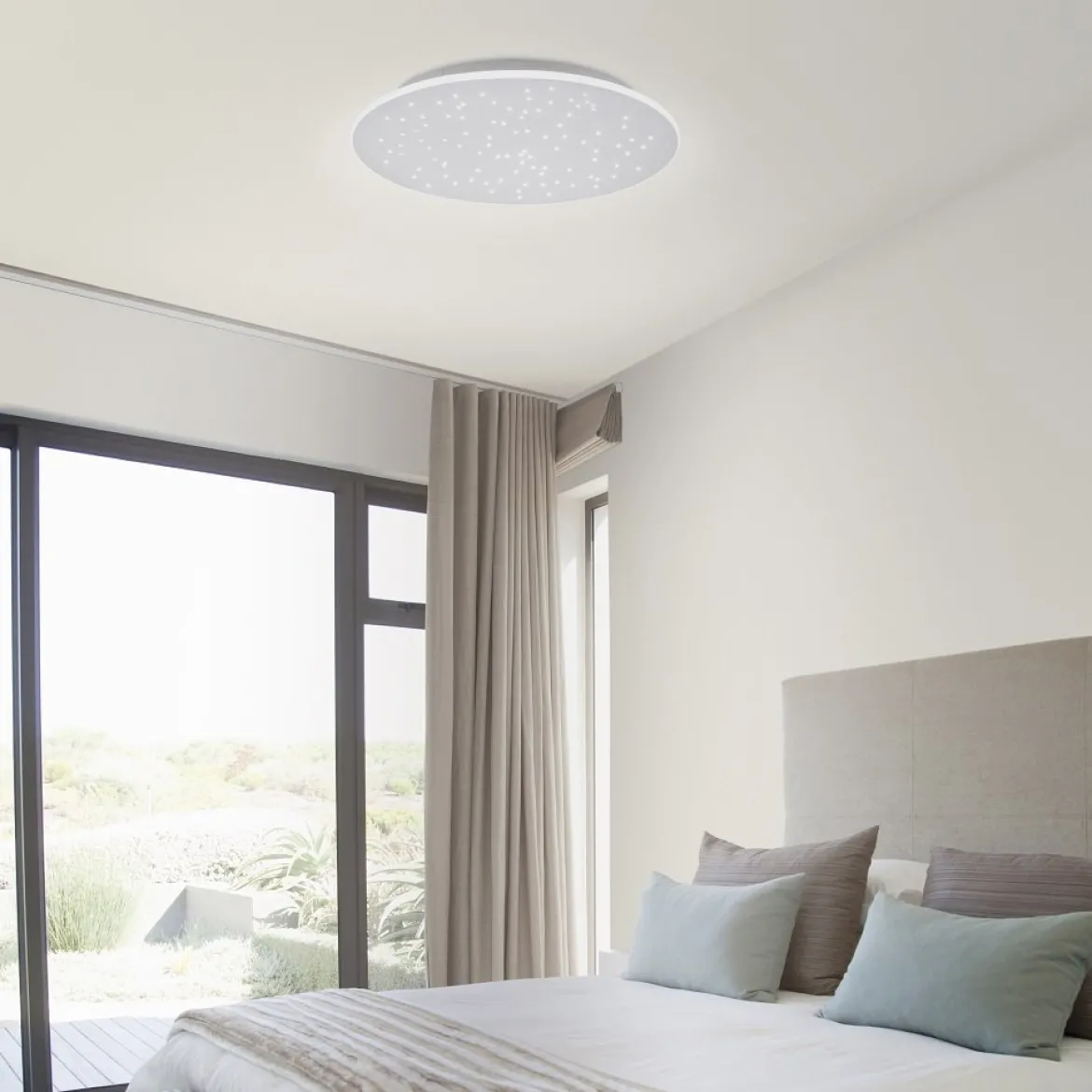 Paul Neuhaus 8037-95 Q-NIGHTSKY Deckenleuchte aluminium rund