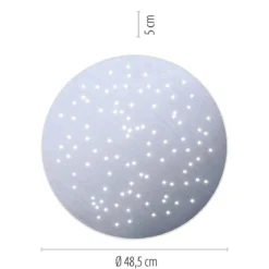 Paul Neuhaus 8037-95 Q-NIGHTSKY Deckenleuchte aluminium rund