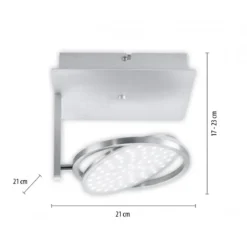 Paul Neuhaus 6801-95 Q-ORBIT LED Deckenleuchte aluminium