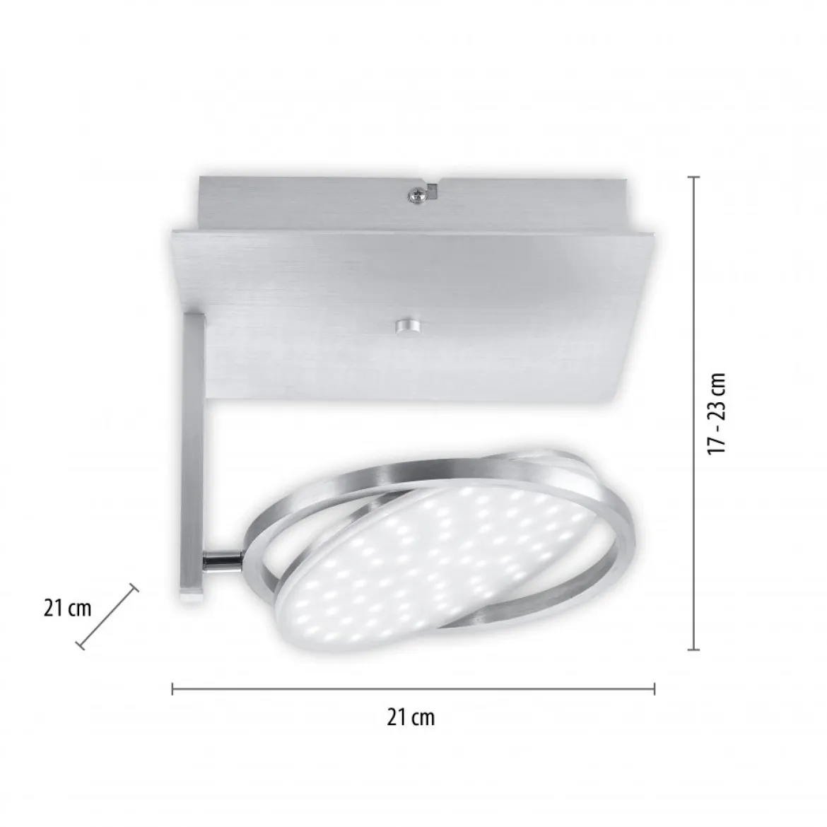 Paul Neuhaus 6801-95 Q-ORBIT LED Deckenleuchte aluminium
