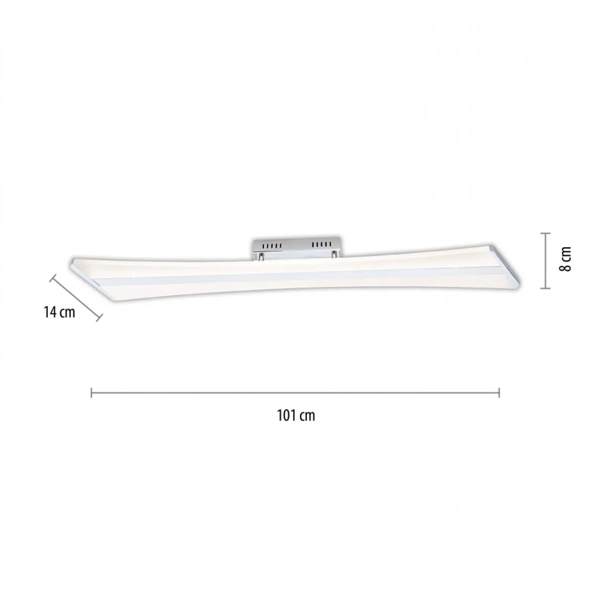 Paul Neuhaus 6843-17 Q-RILLER LED Deckenleuchte chrom