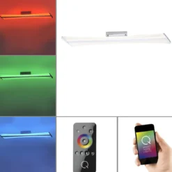 Paul Neuhaus 6843-17 Q-RILLER LED Deckenleuchte chrom