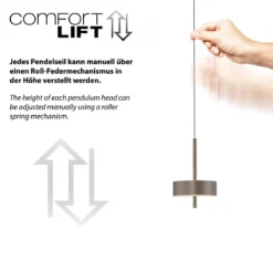 Paul Neuhaus 2247-34 Q-ROTATE LED Pendelleuchte dark-metal brown