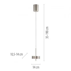 Paul Neuhaus 2247-95 Q-ROTATE LED Pendelleuchte aluminium
