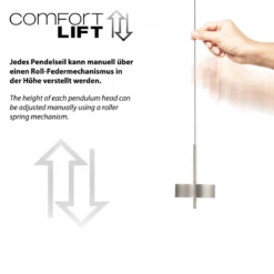 Paul Neuhaus 2247-95 Q-ROTATE LED Pendelleuchte aluminium