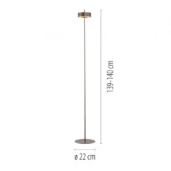 Paul Neuhaus 324-34 Q-ROTATE LED Stehleuchte dark-metal brown