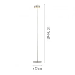 Paul Neuhaus 324-95 Q-ROTATE LED Stehleuchte aluminium