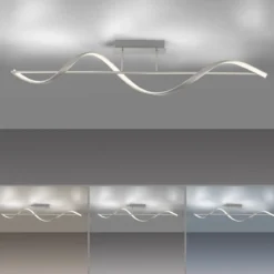 Paul Neuhaus 6385-55 Q-SWING LED Deckenleuchte stahlfarben Smart Home