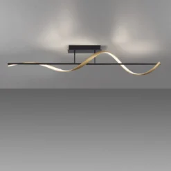 Paul Neuhaus 6385-13 Q-SWING LED Deckenleuchte anthrazit messing Smart Home