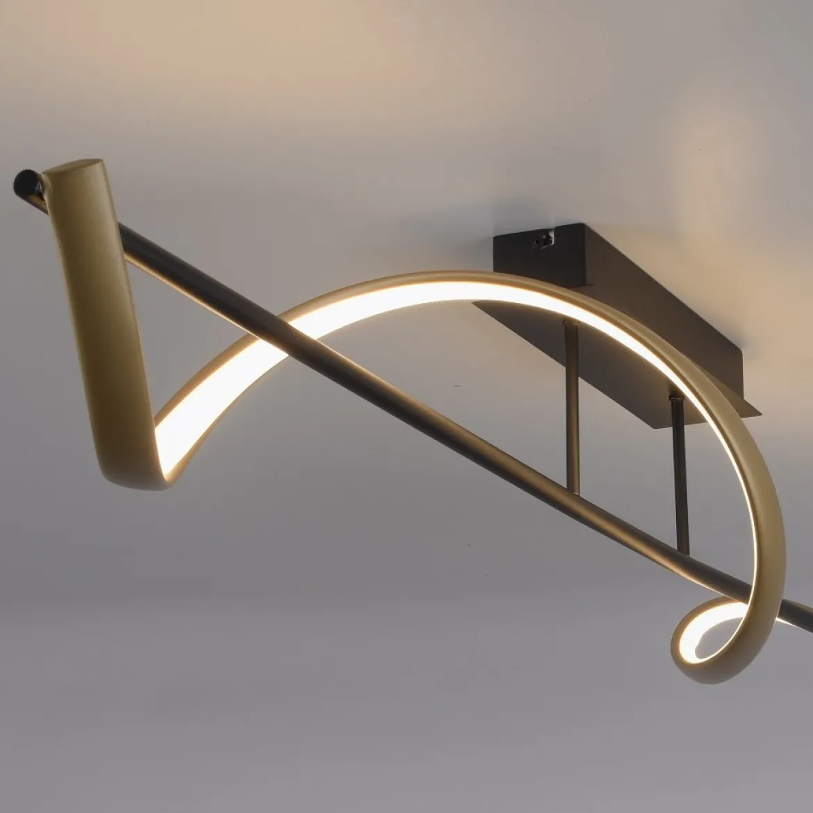 Paul Neuhaus 6385-13 Q-SWING LED Deckenleuchte anthrazit messing Smart Home