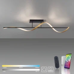 Paul Neuhaus 6385-13 Q-SWING LED Deckenleuchte anthrazit messing Smart Home
