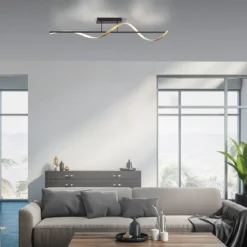 Paul Neuhaus 6385-13 Q-SWING LED Deckenleuchte anthrazit messing Smart Home