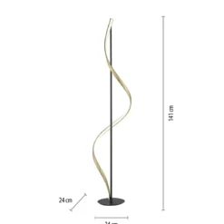 Paul Neuhaus 438-13 Q-SWING LED Stehleuchte anthrazit messing Smart Home