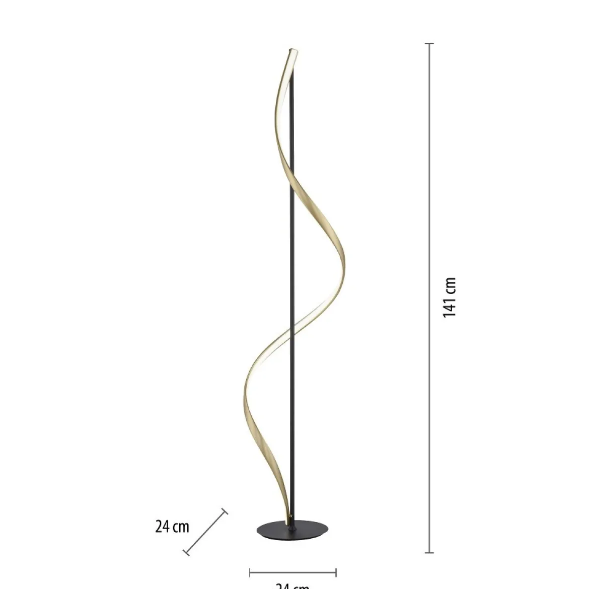 Paul Neuhaus 438-13 Q-SWING LED Stehleuchte anthrazit messing Smart Home