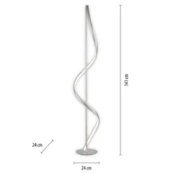 Paul Neuhaus 438-55 Q-SWING LED Stehleuchte stahlfarben Smart Home