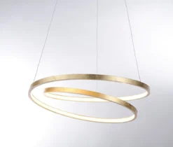 Paul Neuhaus 2472-12 ROMAN Pendelleuchte 55 gold