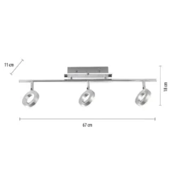 Paul Neuhaus 6785-96 SILEDA LED-Deckenstrahler 3-flammig aluminium