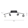Paul Neuhaus 6786-13 SILEDA LED Deckenleuchte 4-flammig anthrazit