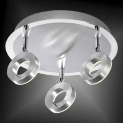Paul Neuhaus 6788-96 SILEDA LED-Deckenrondell 3-flammig aluminium