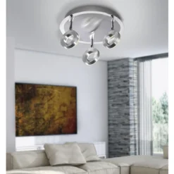 Paul Neuhaus 6788-96 SILEDA LED-Deckenrondell 3-flammig aluminium