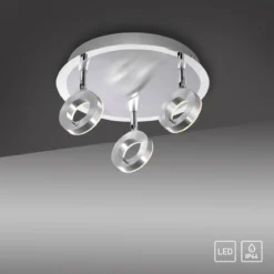 Paul Neuhaus 6788-96 SILEDA LED-Deckenrondell 3-flammig aluminium