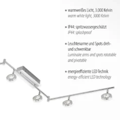Paul Neuhaus 6787-96 SILEDA LED Strahlerschienenleuchte 6-flammig aluminium