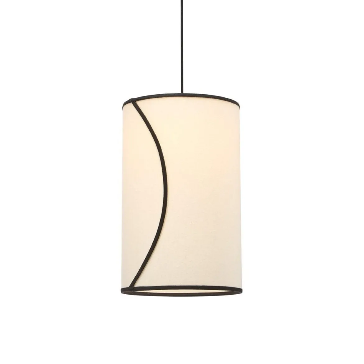 PR Home 2930-110-BT02 Pendelleuchte Ava Beige Schwarz 30cm