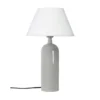 PR Home 4213507-FR01 Tischleuchte Carter Grau Stoffschirm Weiß 46cm