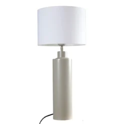 PR Home 4164418-FR01 Tischleuchte Solo Beige matt Stoffschirm weiß 65cm