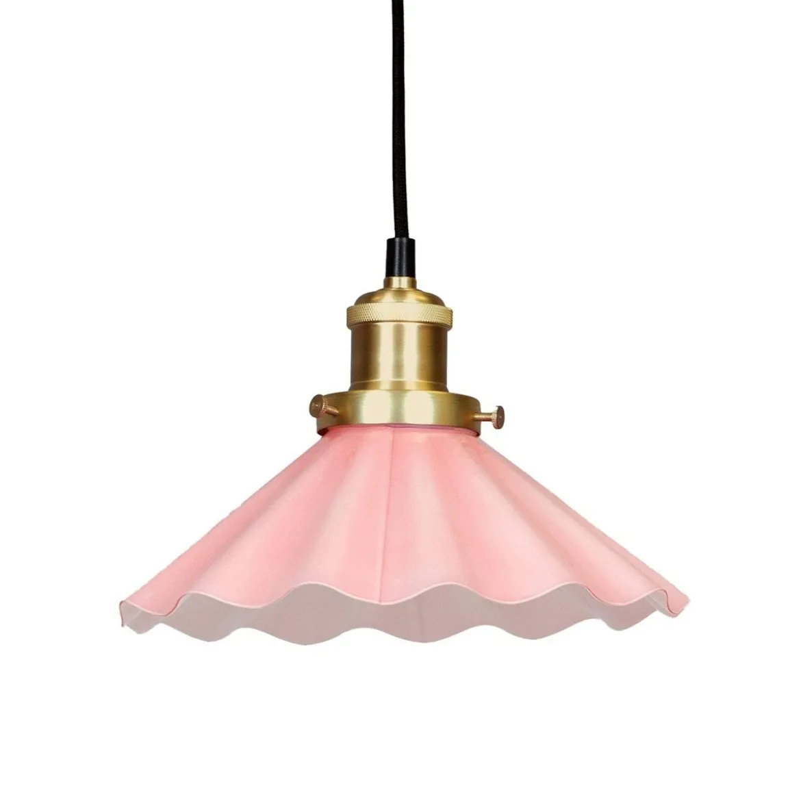 PR Home 3122533 Pendelleuchte August Rosa gewellt 25cm