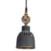 PR Home 841407 Pendelleuchte Cleveland Jako grau Messing 14cm