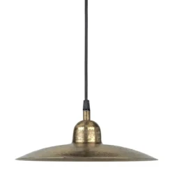 PR Home 1432802 Pendelleuchte Como 1-flammig Gold 28cm E27