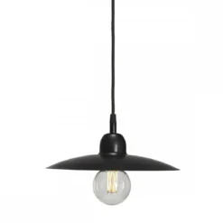 PR Home 1432803 Pendelleuchte Como 1-flammig Schwarz 28cm E27
