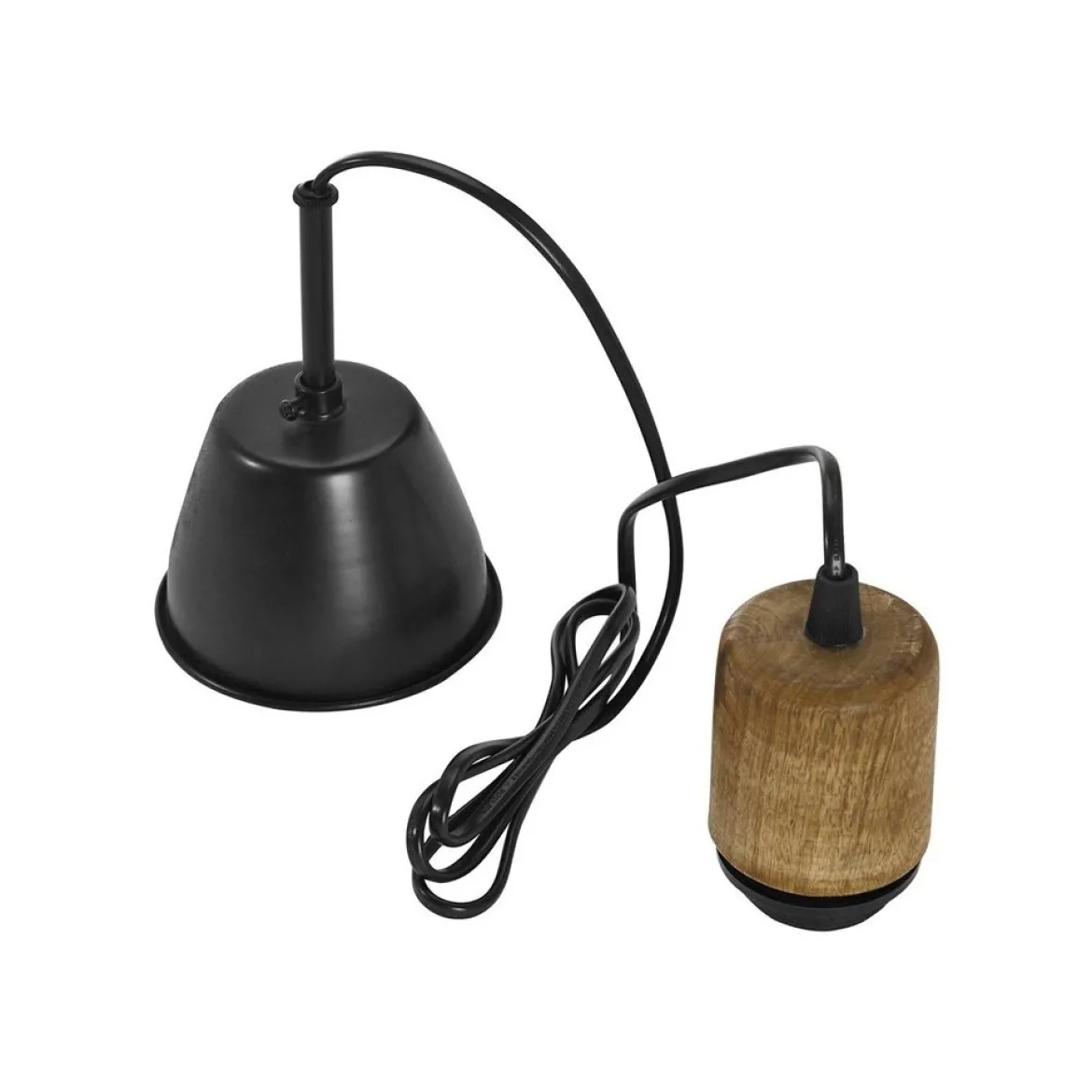 PR Home 501-40-124 Pendelleuchte Estrid Stoffschirm Beige gestreift 40cm