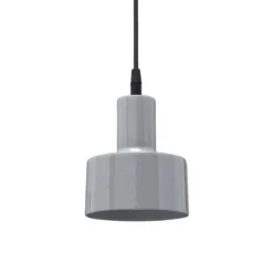 PR Home 4161307 Pendelleuchte Solo glänzendes grau 13cm