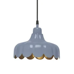 PR Home 2832482 Pendelleuchte Wells Blau Gold 24cm