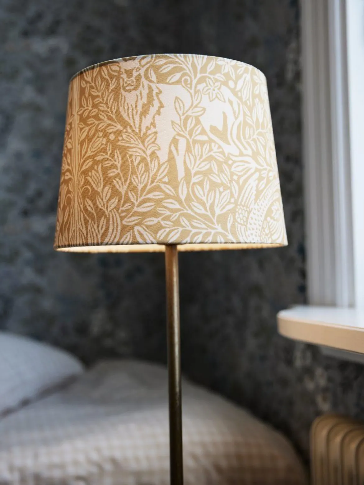 PR Home 1444502-2048 Tischleuchte Base Schirm Eldertree Gelb 58cm