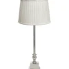 PR Home 1163606202301 Tischleuchte Linné Chrom Schirm Cremefarben 51cm