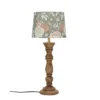 PR Home 1304608-7666 Tischleuchte Lodge Holz Schirm Grün 59cm E27