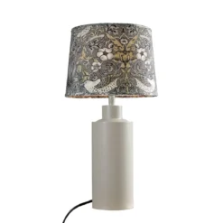 PR Home 4163218-010 Tischleuchte Solo Beige Matt Stoffschirm Bunt 48cm