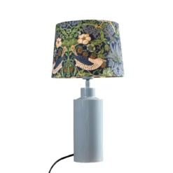 PR Home 4163282-008 Tischleuchte Solo Denim Stoffschirm Bunt 48cm