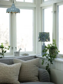 PR Home 4163282-008 Tischleuchte Solo Denim Stoffschirm Bunt 48cm