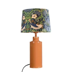 PR Home 4163234-008 Tischleuchte Solo Orange Stoffschirm Bunt 48cm